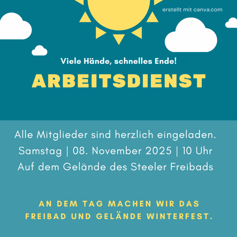 Herbstputz im Freibad